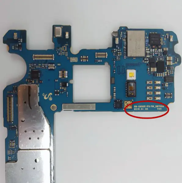 Samsung Galaxy S7 Edge SM-G935W8 Placa-mãe desbloqueada 32G