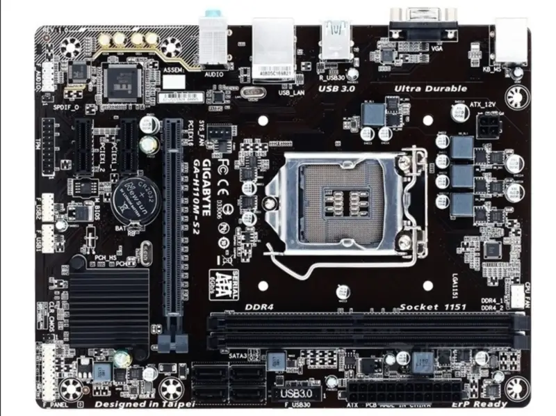 Placa-mãe Gigabyte GA-H110M-S2 LGA1151/DDR4/32G/M-ATX