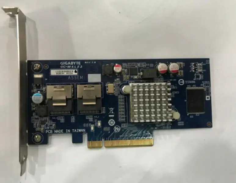 Placa RAID Gigabyte GC-MSLZ2 SAS2008 6GB SAS RAID 0/1/1E/10 com suporte 4T 6T 8T