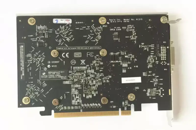 Placa gráfica NVIDIA GeForce GT 120 512MB para Apple Mac Pro 2008-2012 Mini Display//DVI