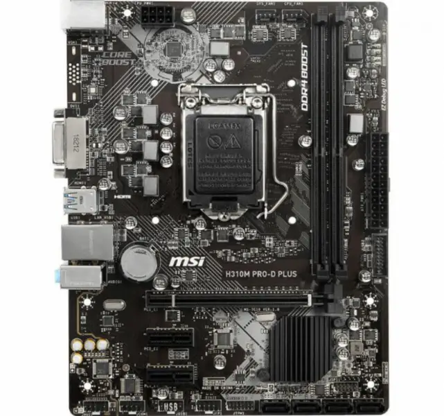 MSI H310M PRO-D PLUS Placa-mãe M-ATX LGA1151 DDR4 H310 USB3.1