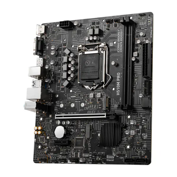 MSI H510M PRO Placa-mãe PCI-E 4.0 DDR4 64GB SATA III Intel 11TH Gen Micro ATX USB3.2