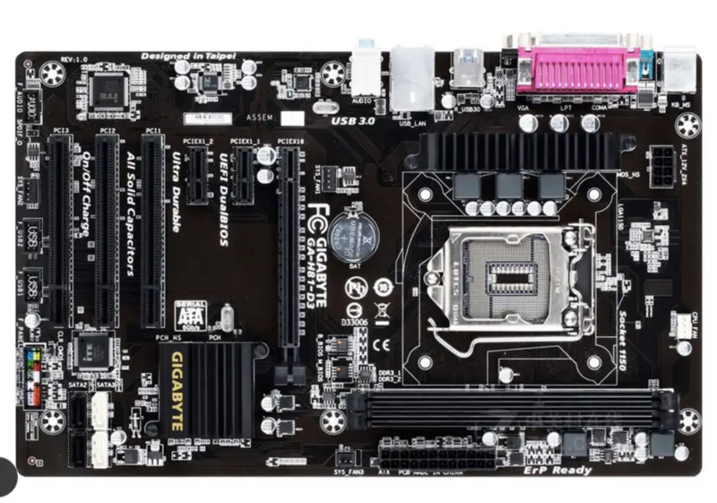 Gigabyte GA-H81-D3 Placa-mãe LGA1150 para I3 I5 I7 16GB USB3.0 H81