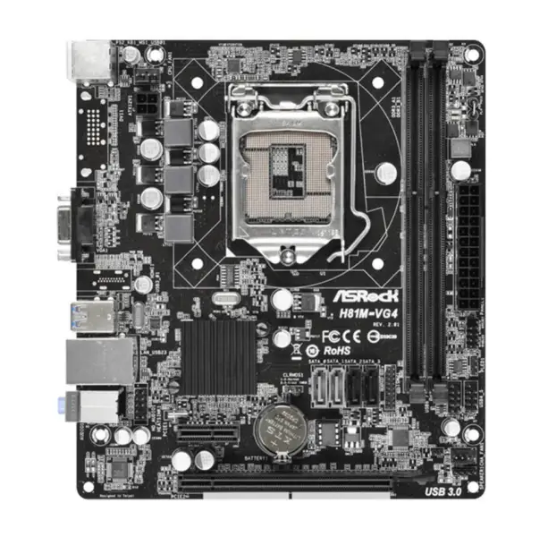 ASRock H81M-VG4 Placa-mãe LGA1150 H81 USB3.0 SATA3 DDR3 (Tamanho 17*22)