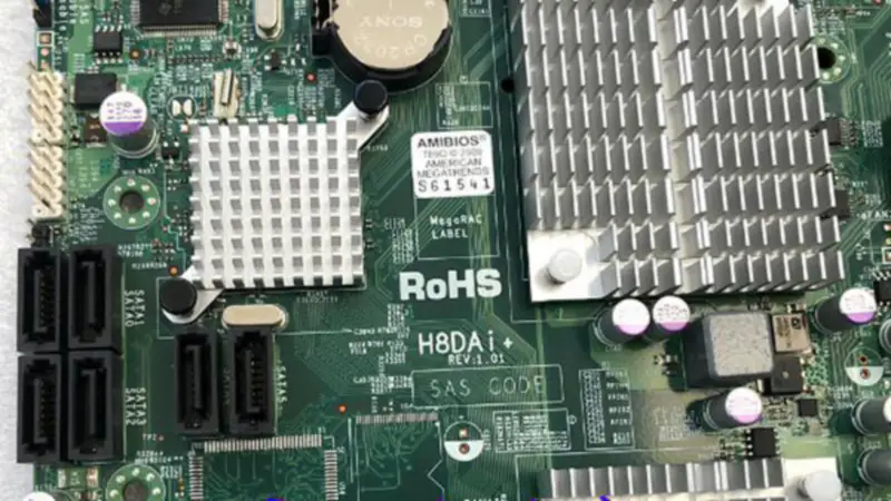 A placa-mãe para estação de trabalho SuperMicro H8DAi+ suporta CPU Opteron 2000
