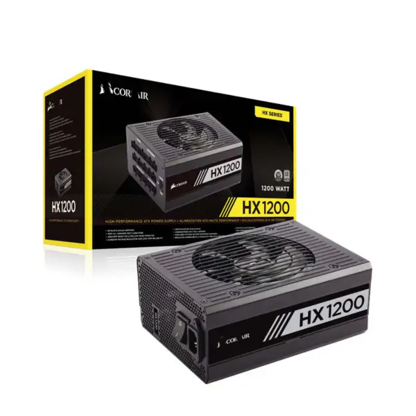 Cors Air Power 1200w Hx1200 Fonte de alimentação de secretária 80 Plus Fonte de alimentação Platinum Full Module Pcie5 Support Rtx 4090 Rps0077