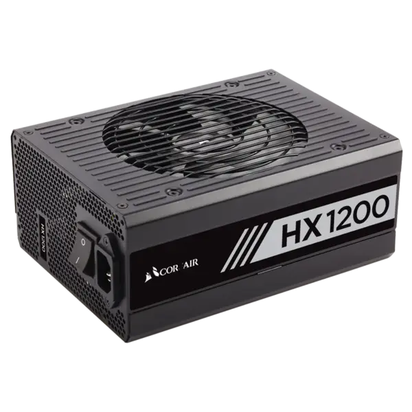 Cors Air Power 1200w Hx1200 Fonte de alimentação de secretária 80 Plus Fonte de alimentação Platinum Full Module Pcie5 Support Rtx 4090 Rps0077