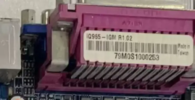 Placa-mãe industrial ASM IQ965-IGM R1.02