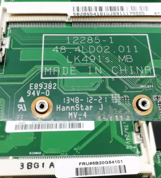 FRU:5B20G54101 Para Lenovo K4450 K4450A Placa-mãe de computador portátil com SR1EF I5-4210U 12285-1 48.4LD02.011 Placa-mãe 2G