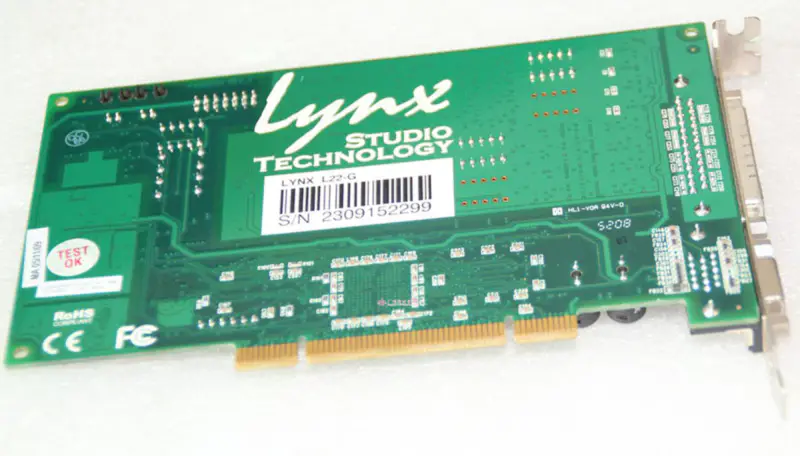 Placa de som Lynx L22-G PCI - Interface Analógica/Digital