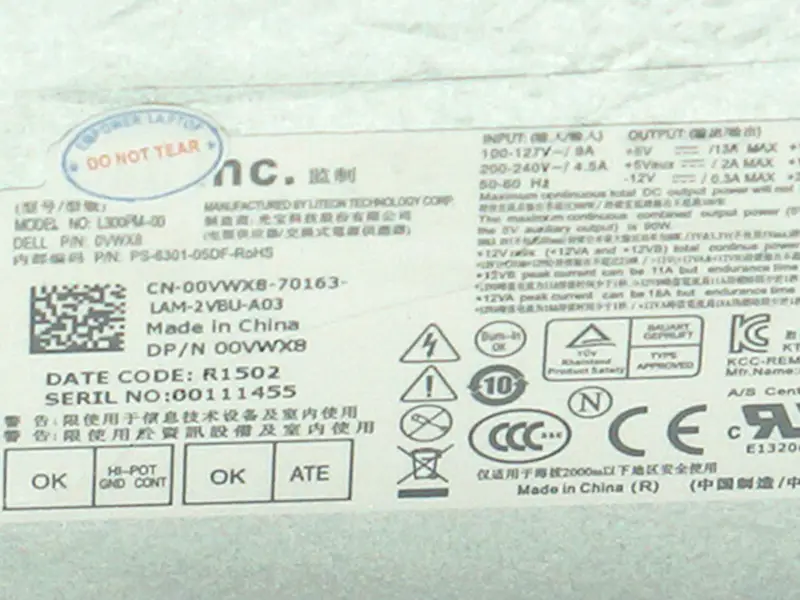 Fonte de alimentação Dell L300PM-00 HK400-14FP