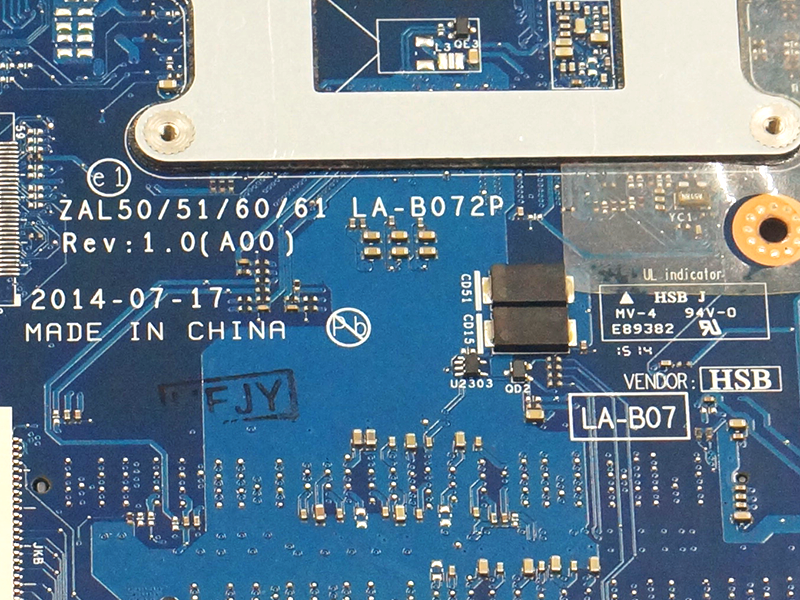 Dell Latitude 3450 3550 LA-B072P ZAL50/51/60/61 PicturesREV:1.0 Placa-mãe para computador portátil I7-5500U