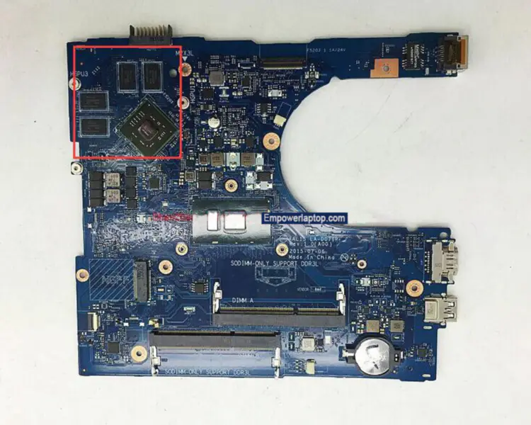 Placa-mãe Dell 5559 AAL15 LA-D071P