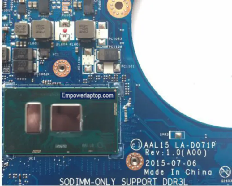 Placa-mãe Dell 5559 AAL15 LA-D071P