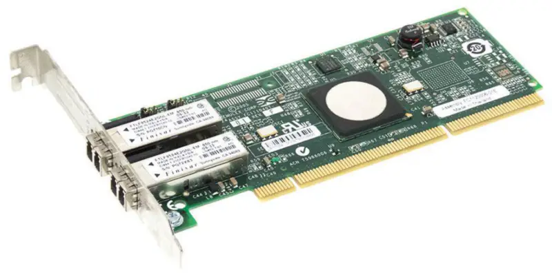 Placa HBA PCI-X FC de canal duplo Emulex LP11002 de 4 Gb