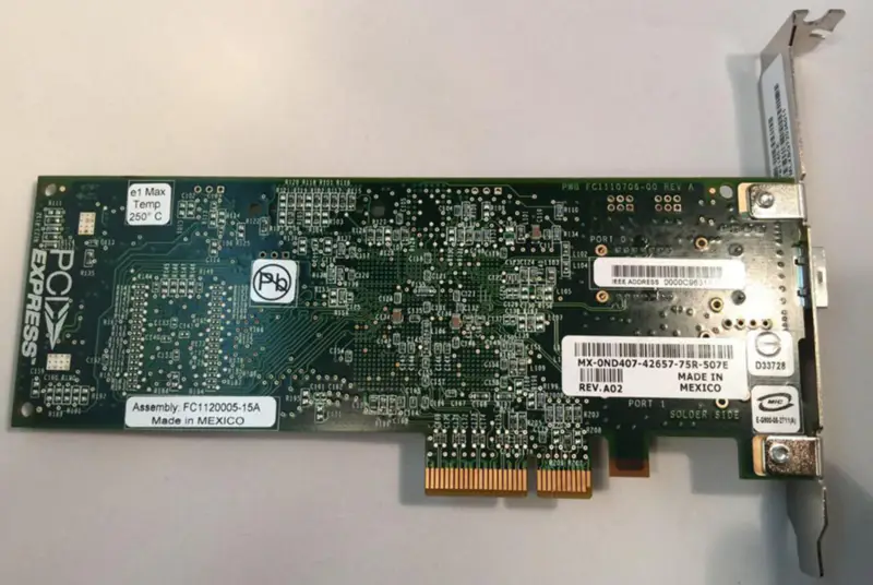 Emulex LPE1150-E 4Gbit PCIe x4 Placa HBA FC de porta única FC1120005-15A