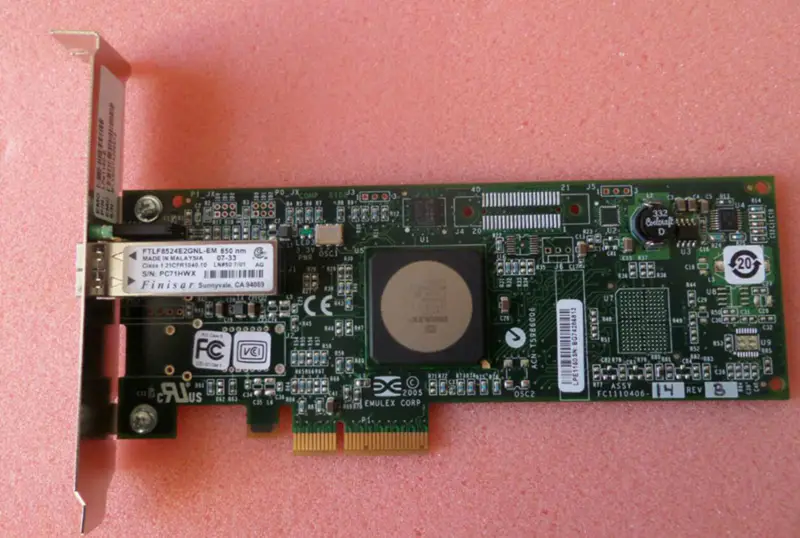 Emulex LPE1150-E 4Gbit PCIe x4 Placa HBA FC de porta única FC1120005-15B