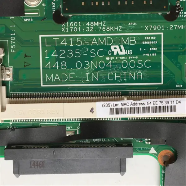 Lenovo Yoga 500-14ACL S41-75 S41-35 LT415-AMD 14235-SC 448.03N04.0011 Placa-mãe