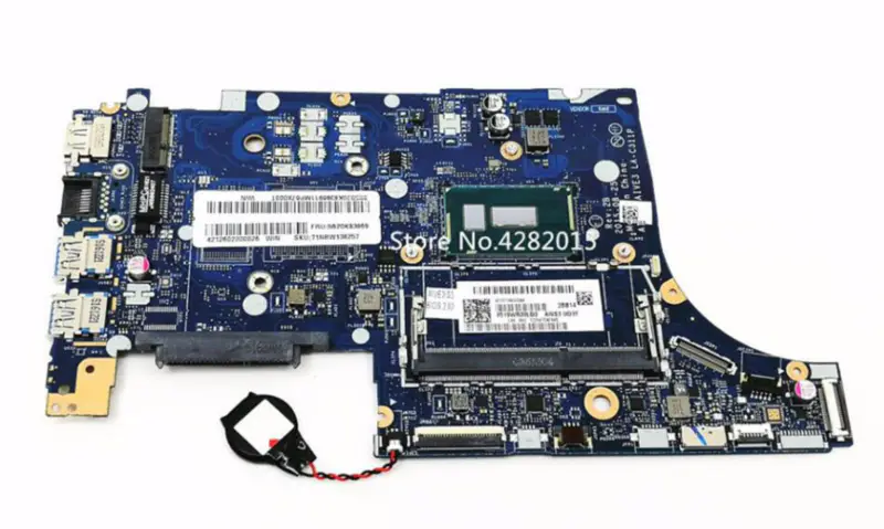Lenovo AIVS3/AIVE3 LA-C311P U31-70 Placa-mãe para computador portátil FRU/PN 5B20K83969 SR23Y I5-5200U DDR3L Placa-mãe