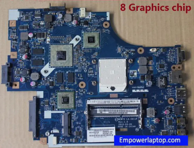 Acer 5551 5552G 75 LA-5911P MBWM602001 Placa-mãe