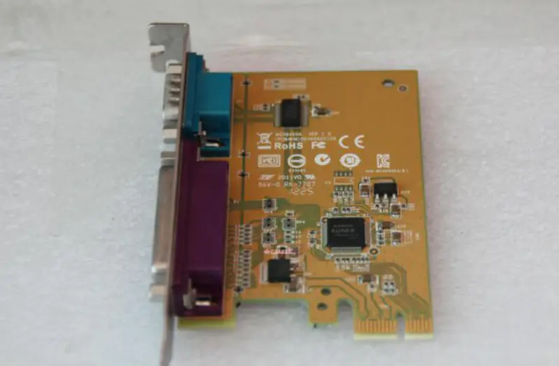 Sunix MIO6469A Placa PCI-e paralela de série RS232 LPT1 placa-mãe