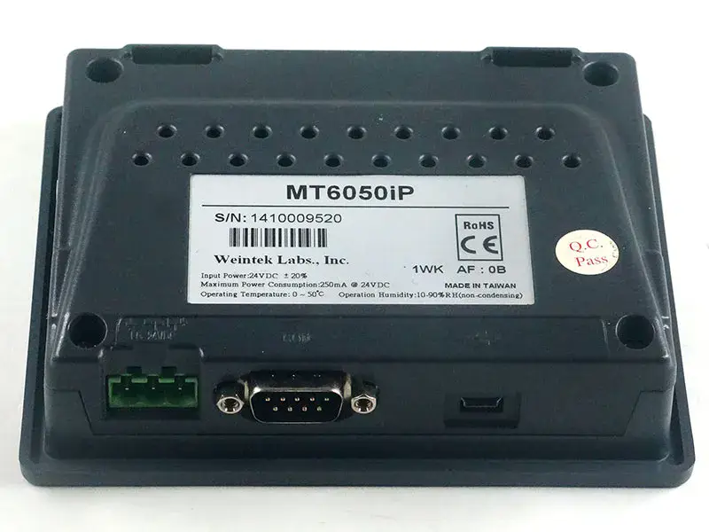 Painel de ecrã tátil HMI MT6050IP da Weinview