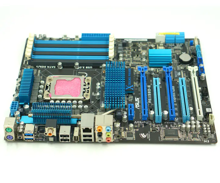 Placa-mãe para desktop Asus P6X58D-E X58 Socket LGA 1366 i7 Extreme DDR3 24G ATX