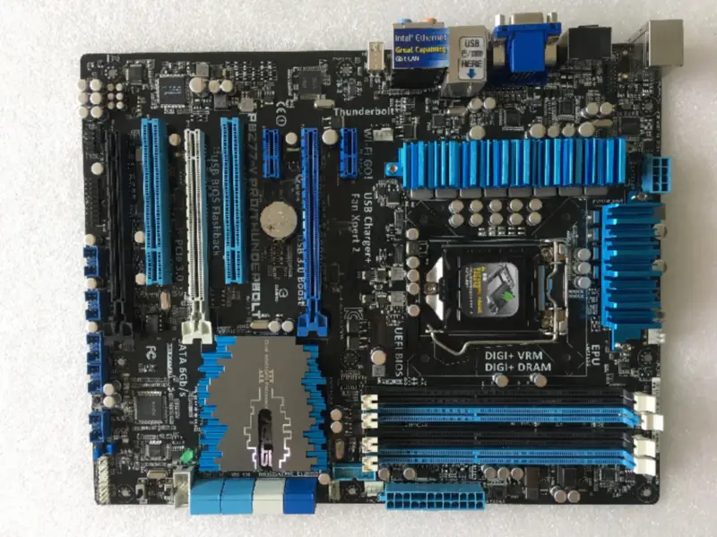 Placa-mãe para desktop ASUS P8Z77-V PRO/Thunderbolt Z77 Socket LGA 1155 i3 i5 i7 DDR3 32G ATX