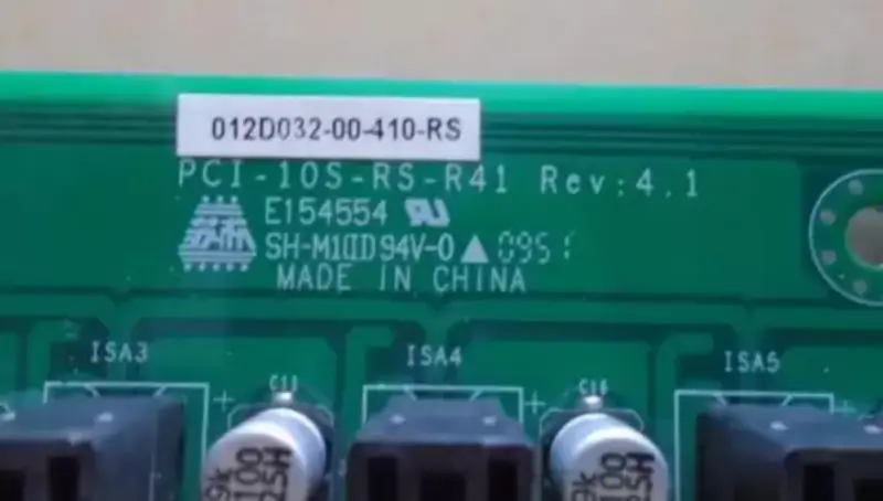 Placa de base PCI-10S-RS-R41 Rev:4.1
