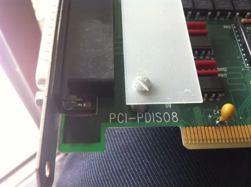 Cartão de registo de dados PCIP-SCOPE PCI-PDIS08