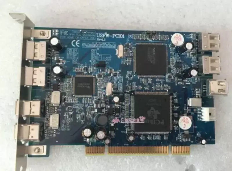 Adaptador de anfitrião PCI USB 2.0 FireWire (IEEE-1394a) U2FW-PCI01 placa-mãe industrial