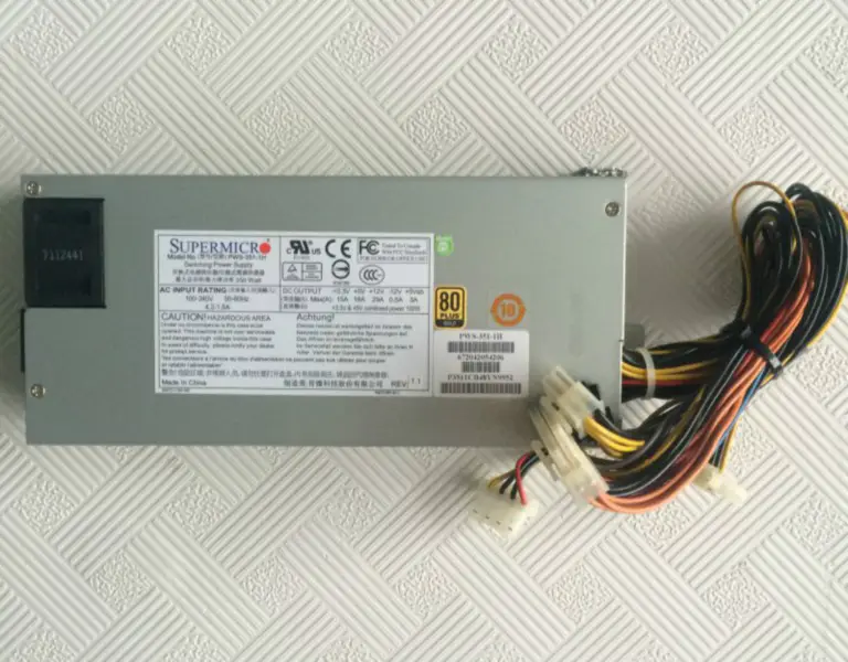 Fonte de alimentação para servidor Supermicro PWS-351-1H 1U 350W