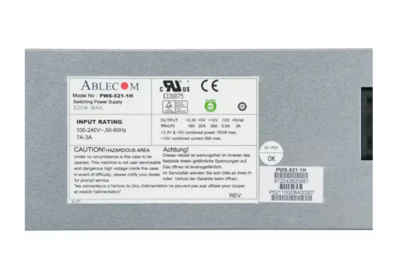 Fonte de alimentação Supermicro PWS-521-1H