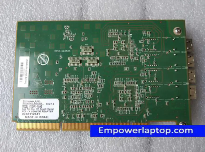 SILICOM PXG4FI ADAPTADOR DE SERVIDOR PCI-X Gigabit Ethernet de fibra (SX) QUADRADO