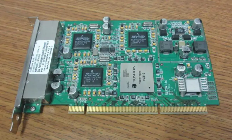 SILICOM PXG6 Adaptador de servidor PCI-X Gigabit Ethernet de seis portas em cobre