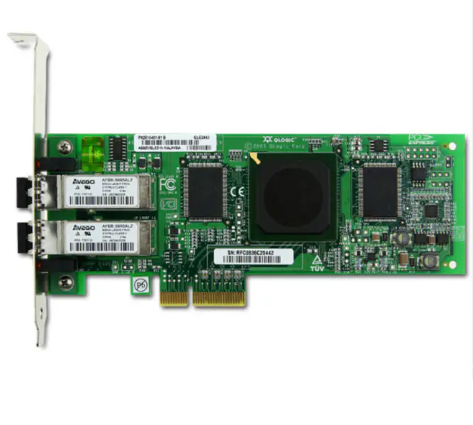 Placa QLogic QLE2462 4GB HBA Placa de canal de fibra PCI-E