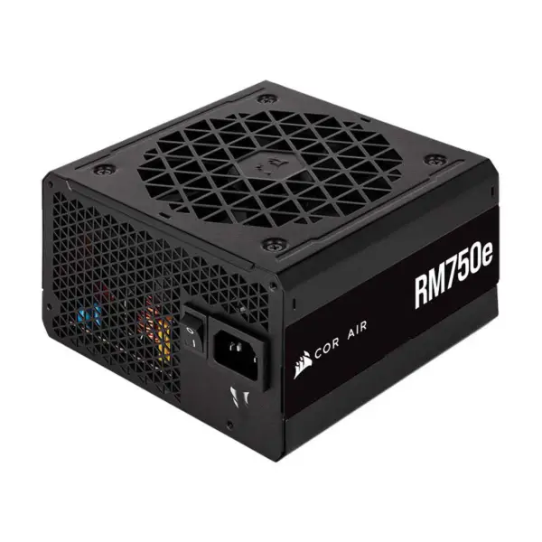 Cors Air Fontes de alimentação para PCs Rm750e 750w Fonte de alimentação Gold Full Module Ventilador de baixo ruído Start Stop Smart Wake-up Rps0147