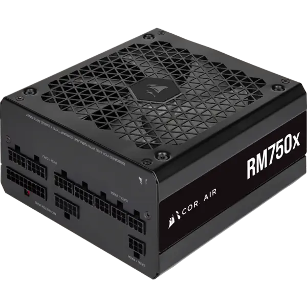 Fonte de alimentação Cors Air Psu Rm750x 750w Certificação Gold Módulo completo Ventilador Start-stop Intelligent Wake-up Rps0123