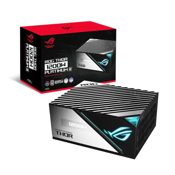 Fonte de alimentação de secretária Rog Thor 1200p2 Gaming Psu Suporte de fonte de alimentação para computador Rtx 4090 4080 Rog-thor-1200p2-gaming