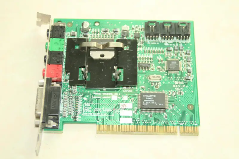 Placa de som Creative S3300 PCI 4.1 compatível com xp/win7 32bit