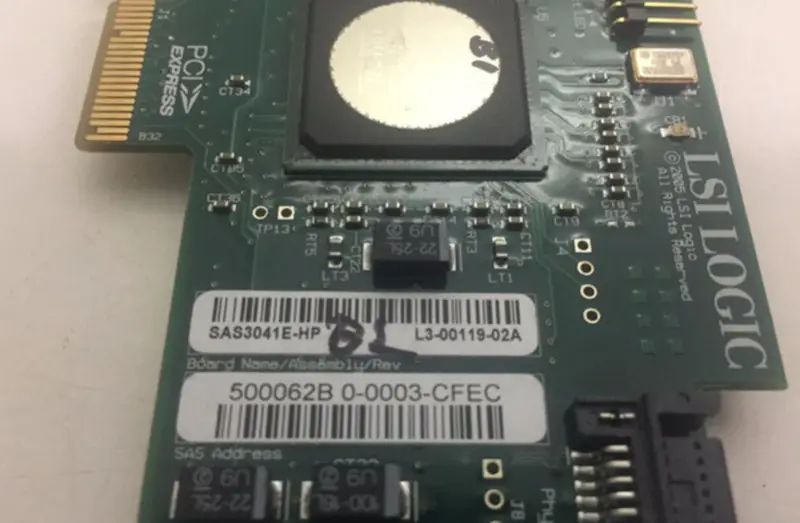Placa de matriz LSI SAS3041E-HP 4 portas PCI-E 4X SAS SATA2 SATA