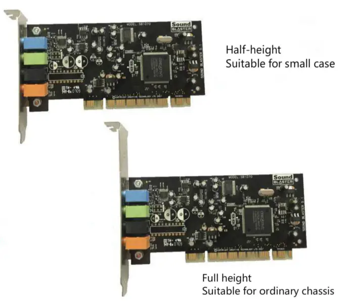 Placa de som Creative Sound Blaster SB1070 PCI de 5.1 canais