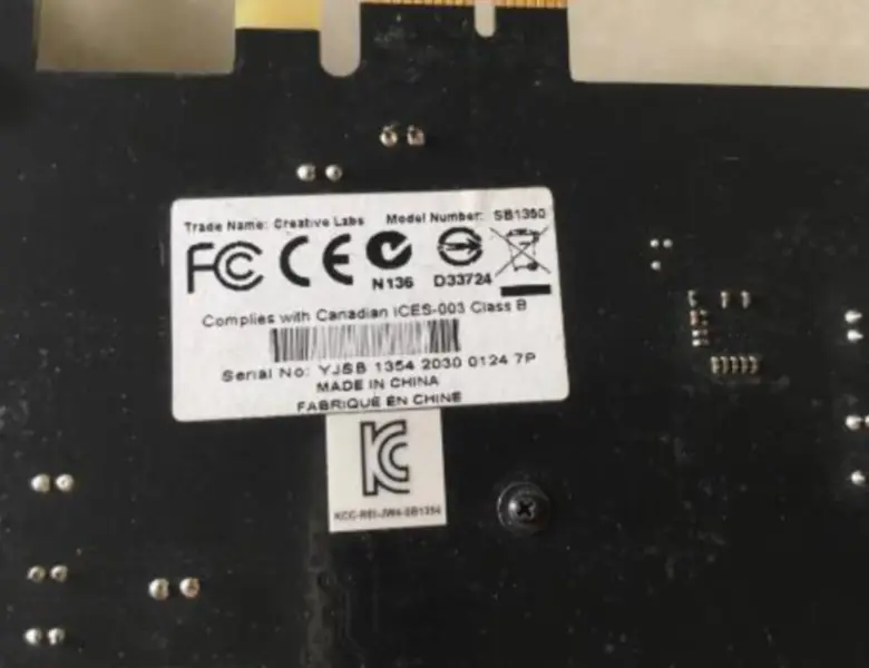 Placa de som Creative Sound Blaster Recon3D SB1350