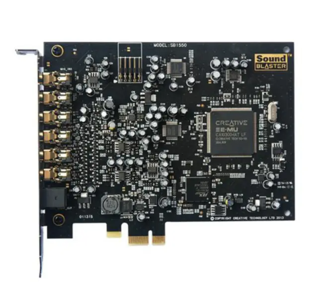 Placa de som Creative Sound Blaster Audigy5 SB1550 A5 7.1 PCI-E 1x
