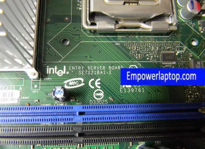 Intel SE7221BA1-E DDR2 LGA775 Placa-mãe para servidor Placa de rede dupla