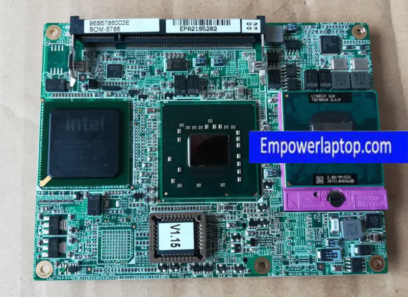 Placa-mãe para equipamento industrial Advantech SOM-5786 REV A1
