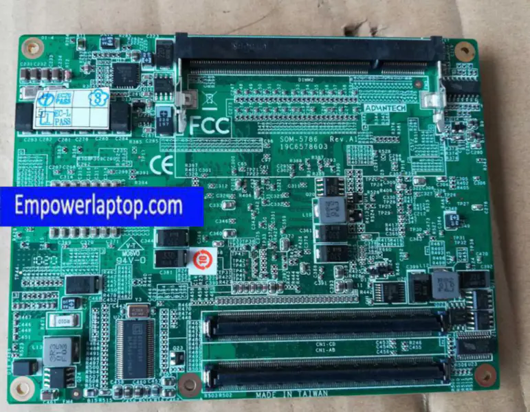 Placa-mãe para equipamento industrial Advantech SOM-5786 REV A1