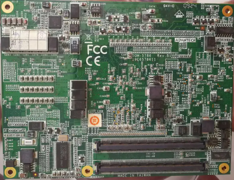 Placa-mãe para equipamento industrial Advantech SOM-5786 REV B1