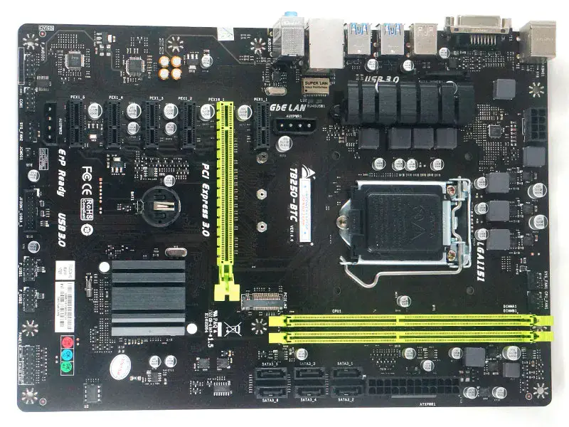 Biostar TB250-BTC placa-mãe TB250 LGA1151 6PCIE PC