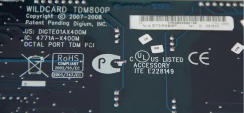 Placa-mãe Digium TDM800P